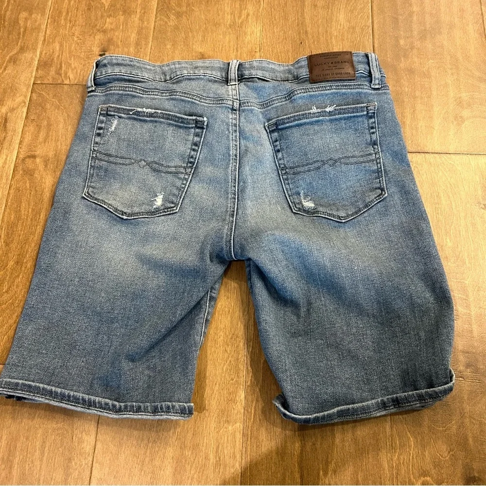 Lucky Brand the Bermuda Denim Jean long Shorts 12/31